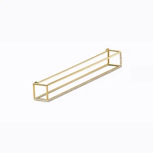 Diamond Rectangle Earring 60^Shihara Outlet