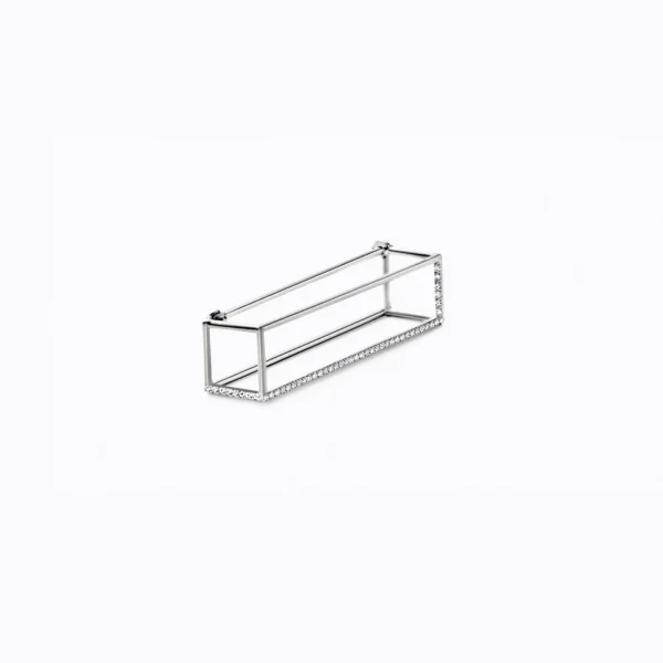 Diamond Rectangle Earring 30^Shihara Sale