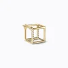 Diamond Square Earring 7 (01)^Shihara Outlet