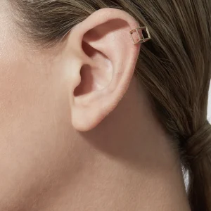 Diamond Square Earring 7 (01)^Shihara Outlet