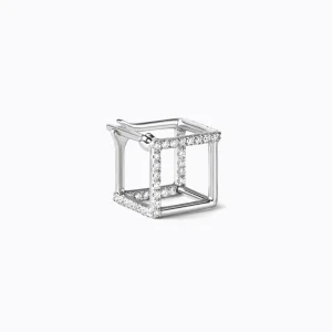 Diamond Square Earring 7 (03)^Shihara Clearance
