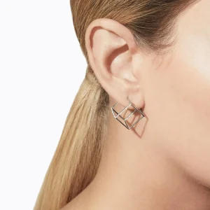 Diamond Square Earring 15 (02)^Shihara Hot