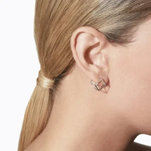 Diamond Square Earring 10 (03)^Shihara Sale