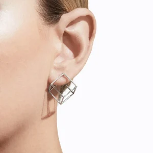 Diamond Square Earring 15 (03)^Shihara Clearance