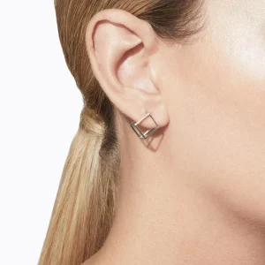 Diamond Square Earring 10 (01)^Shihara New