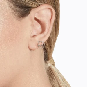 Diamond Square Earring 7 (02)^Shihara Best