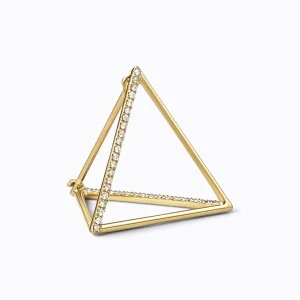 Diamond Triangle Earring 20 (02)^Shihara Sale