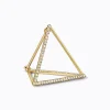 Diamond Triangle Earring 20 (03)^Shihara Hot