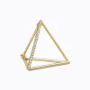 Diamond Triangle Earring 20 (01)^Shihara Outlet
