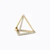 Diamond Triangle Earring 15 (03)^Shihara Clearance