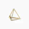 Diamond Triangle Earring 15 (02)^Shihara Hot