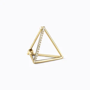 Diamond Triangle Earring 15 (01)^Shihara New