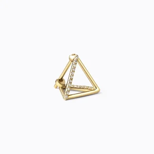 Diamond Triangle Earring 10 (02)^Shihara Sale