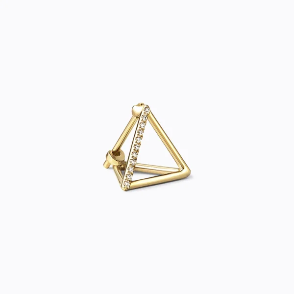 Diamond Triangle Earring 10 (01)^Shihara New
