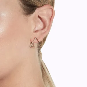 Diamond Triangle Earring 20 (02)^Shihara Sale