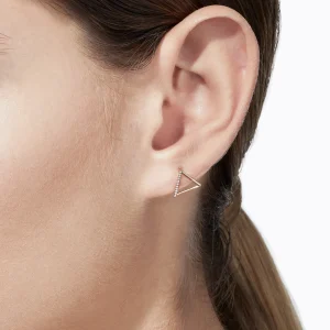 Diamond Triangle Earring 10 (02)^Shihara Sale