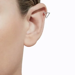 Diamond Triangle Earring 10 (01)^Shihara New