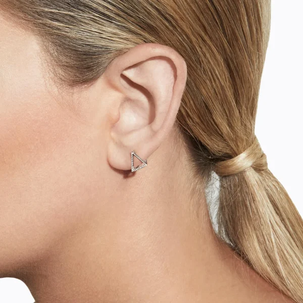 Diamond Triangle Earring 10 (03)^Shihara Outlet