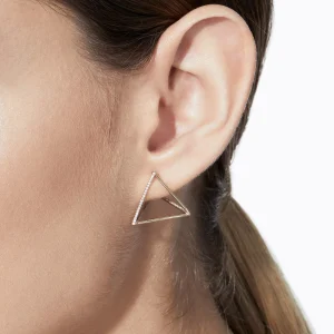 Diamond Triangle Earring 20 (02)^Shihara Sale
