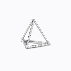 Diamond Triangle Earring 15 (03)^Shihara Clearance