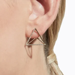 Diamond Triangle Earring 20 (03)^Shihara Hot