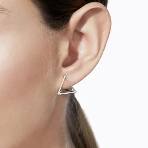 Diamond Triangle Earring 15 (03)^Shihara Clearance