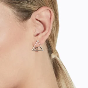 Diamond Triangle Earring 20 (01)^Shihara Outlet