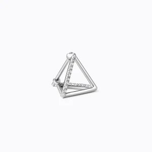 Diamond Triangle Earring 10 (02)^Shihara Sale