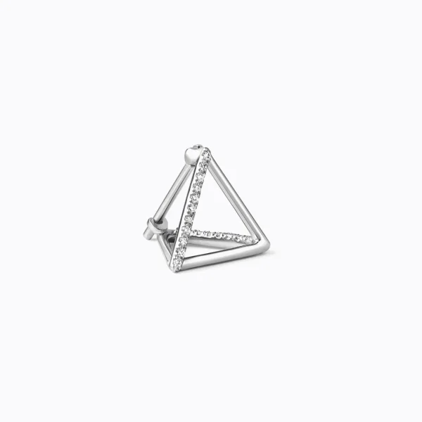 Diamond Triangle Earring 10 (02)^Shihara Sale