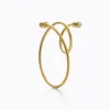Diamond Twist Curl Earring 03 L^Shihara Fashion