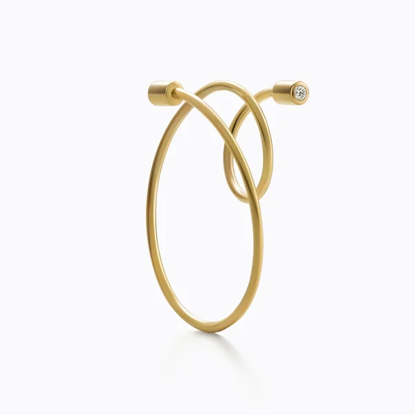 Diamond Twist Curl Earring 03 L^Shihara Fashion