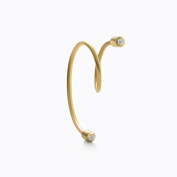 Diamond Twist Curl Earring 02 L^Shihara Fashion