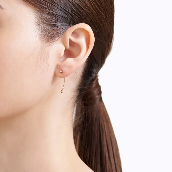 Diamond Twist Curl Earring 01^Shihara Outlet