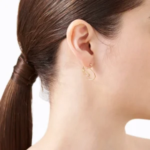Diamond Twist Curl Earring 03 L^Shihara Fashion