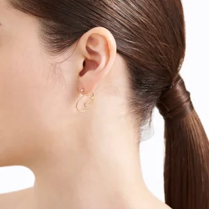 Diamond Twist Curl Earring 03 R^Shihara Discount