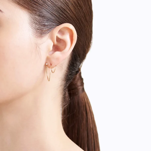 Diamond Twist Curl Earring 03 R^Shihara Discount