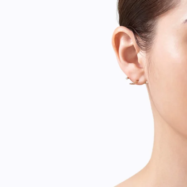 Diamond Twist Curl Earring 02 L^Shihara Fashion