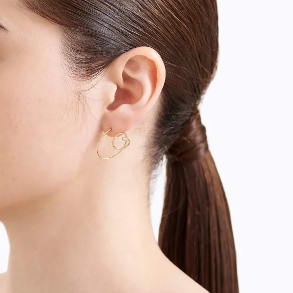 Diamond Twist Curl Earring 03 L^Shihara Fashion
