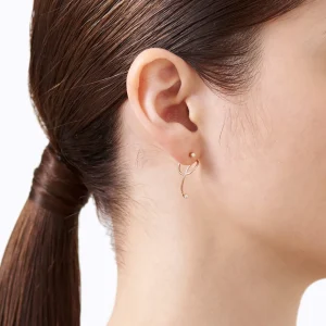 Diamond Twist Curl Earring 02 R^Shihara Discount