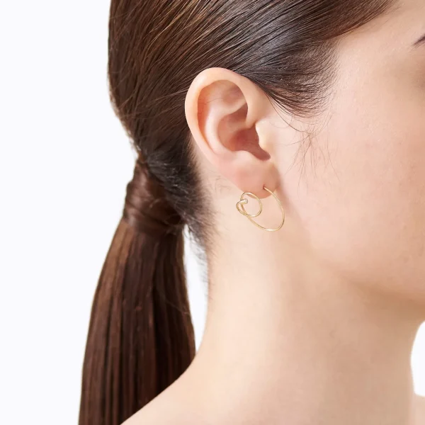 Diamond Twist Curl Earring 03 R^Shihara Discount