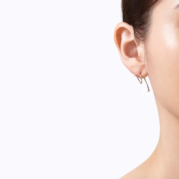 Diamond Twist Curl Earring 02 R^Shihara Discount