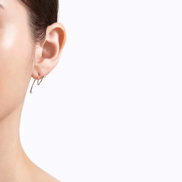 Diamond Twist Curl Earring 02 L^Shihara Fashion