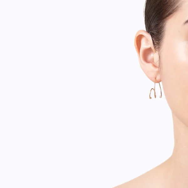 Diamond Twist Curl Earring 03 R^Shihara Discount