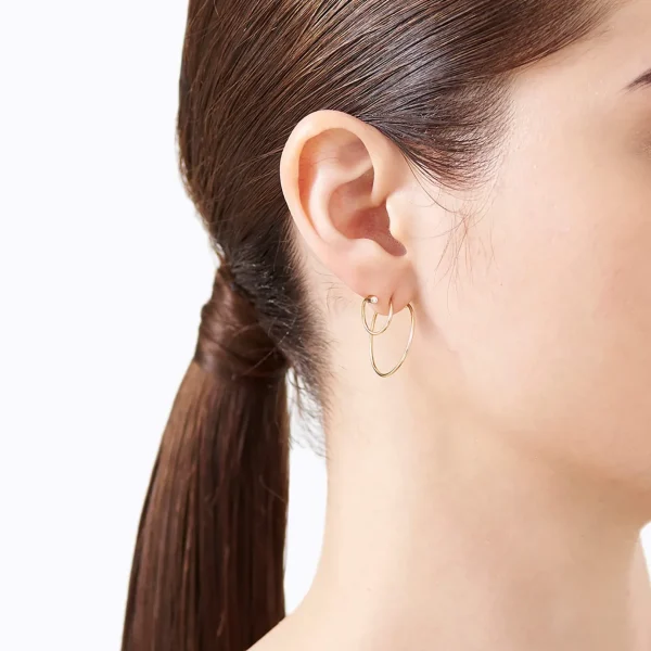 Diamond Twist Curl Earring 03 R^Shihara Discount
