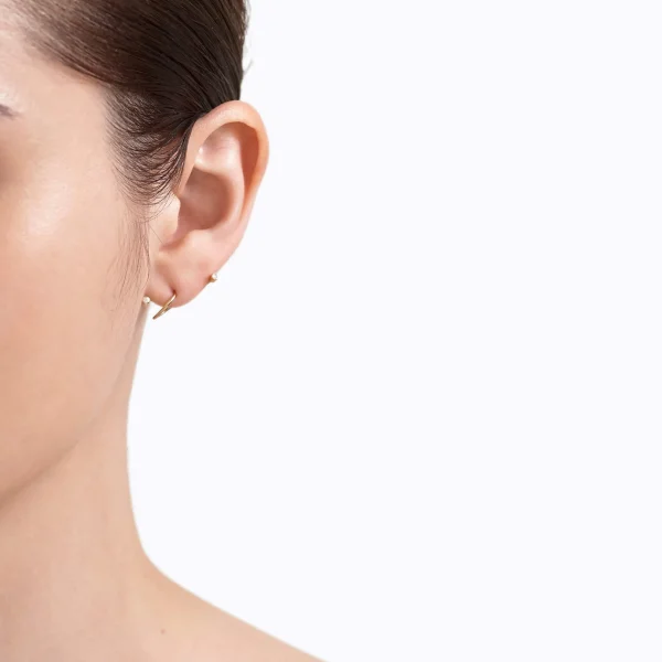 Diamond Twist Curl Earring 02 L^Shihara Fashion
