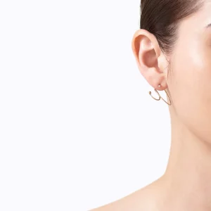 Diamond Twist Curl Earring 03 L^Shihara Fashion