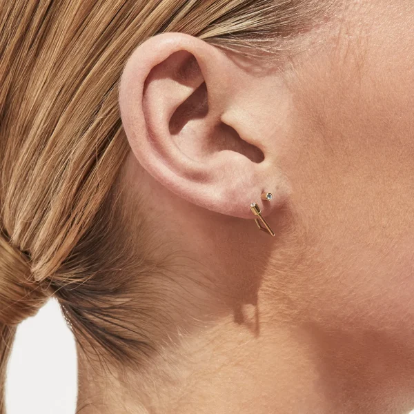 Diamond Twist Earring 04^Shihara Hot
