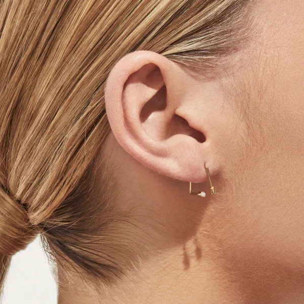 Diamond Twist Earring 04^Shihara Hot