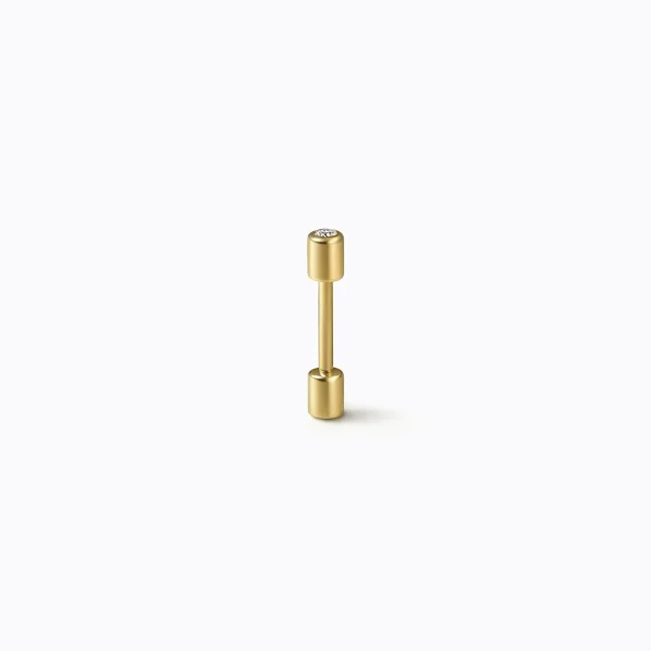 Diamond Twist Pin Earring 01^Shihara New