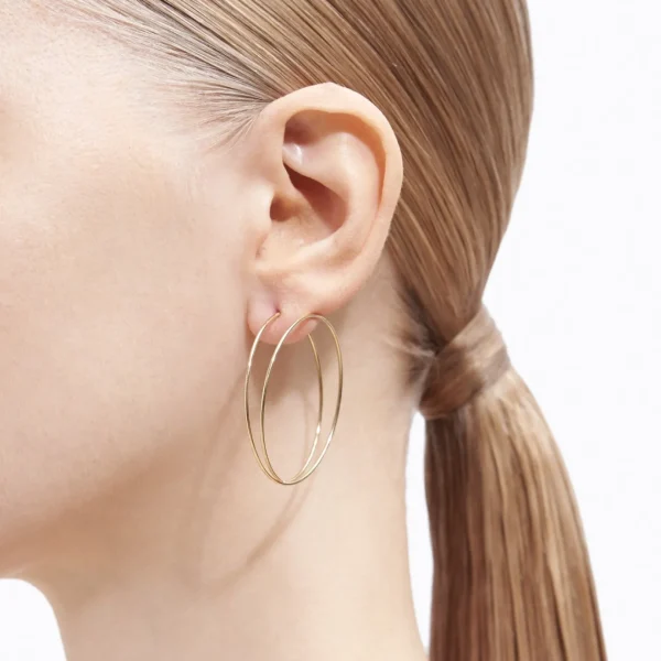 Double Hoop Earring 40^Shihara Outlet